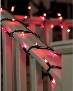 Double Purple And Orange String Lights