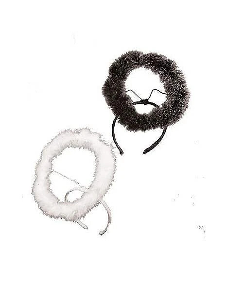 White Faux Marabou Halo 2 White Faux Marabou Halo - Image 2