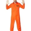 Adult Department Of Corrections Prisoner One Piece Costume