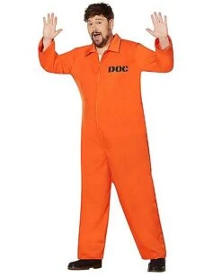 Adult Department Of Corrections Prisoner One Piece Costume 15 Adult Department Of Corrections Prisoner One Piece Costume -Online Halloween Costumes 00580803 g