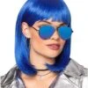 Dark Blue Pageboy Wig