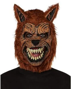 Animotion Brown Werewolf Full Mask