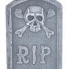 15 Inch Skull And Bones Tombstone