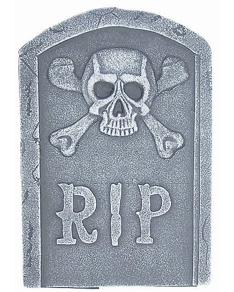15 Inch Skull And Bones Tombstone 1 15 Inch Skull And Bones Tombstone