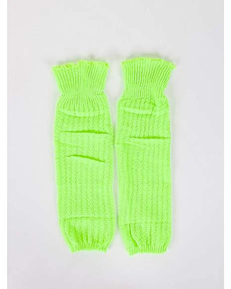 Neon Green Leg Warmers 2 Neon Green Leg Warmers - Image 2