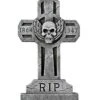 3 Ft Spooky Cross Tombstone