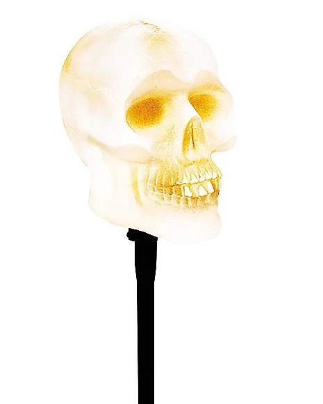 7.5 Inch LED Strobing Skull Head Lawnstakes 3 7.5 Inch LED Strobing Skull Head Lawnstakes - Image 3