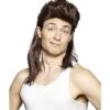 Brown Mullet Wig