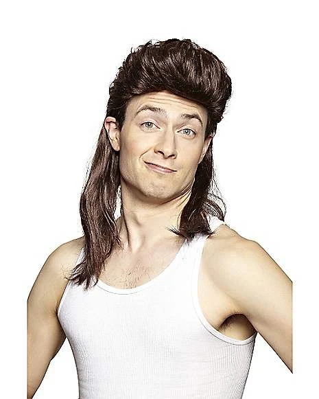 Brown Mullet Wig 1 Brown Mullet Wig