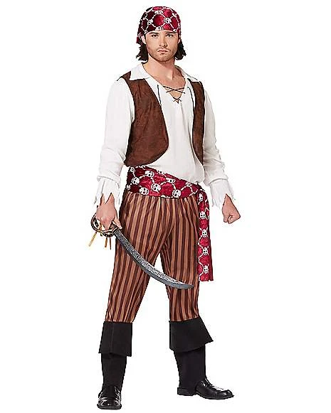 Adult Shipwreck Pirate Costume 1 Adult Shipwreck Pirate Costume