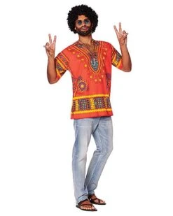 Online Halloween Costumes 13 Adult Hippie Shirt Costume