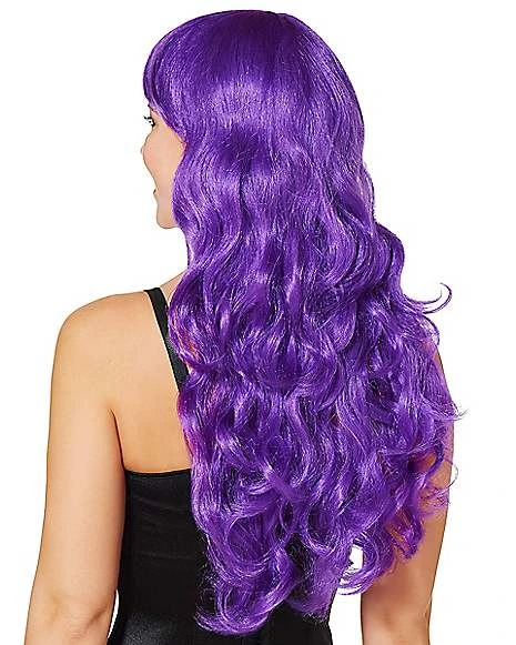 Purple Curls Wig 2 Purple Curls Wig - Image 2