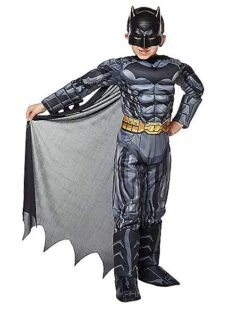 Kids Grey And Black 3D Batman Costume - DC Comics 6 Kids Grey And Black 3D Batman Costume - DC Comics -Online Halloween Costumes 01289404 c