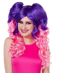Pink And Purple Wig