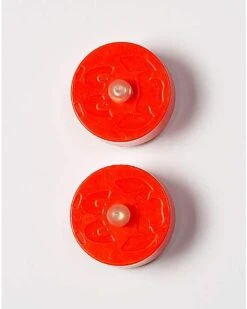 Flickering Pumpkin Tealights 5 Flickering Pumpkin Tealights -Online Halloween Costumes 01319318 c
