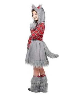 Kids Faux Fur Charming Werewolf Costume -Online Halloween Costumes 01332436 c
