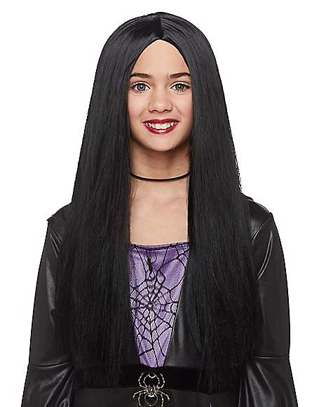 Kids Black Witch Wig 1 Kids Black Witch Wig