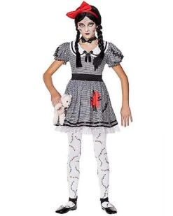 Kids Wind-Up Doll Costume