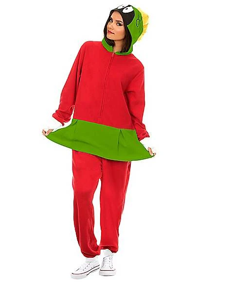 Adult Marvin The Martian Union Suit - Looney Tunes 2 Adult Marvin The Martian Union Suit - Looney Tunes - Image 2