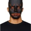 Light Up EL Wire X Eyes Mask