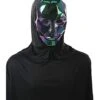 Iridescent Metallic Hooded Mask