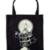 Black Flame Candle Tote Bag - Hocus Pocus