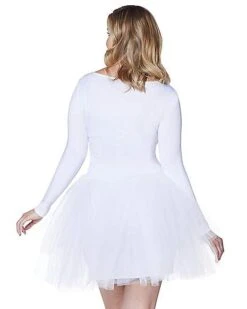White Plus Size Tutu Starter Dress 5 White Plus Size Tutu Starter Dress -Online Halloween Costumes 01394899 c