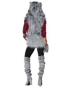 Adult Faux Fur Wolf Vest -Online Halloween Costumes 01401173 d
