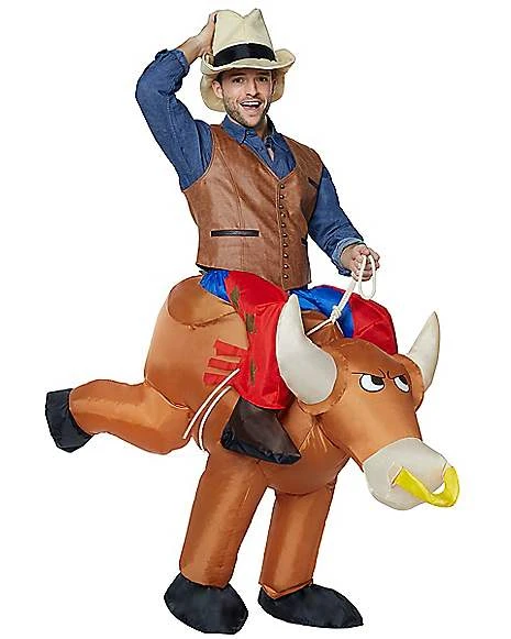 Adult Bull Rider Inflatable Costume 1 Adult Bull Rider Inflatable Costume