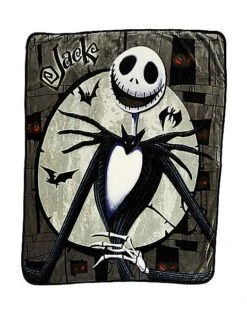 Jack And Sally Reversible Fleece Blanket - The Nightmare Before Christ