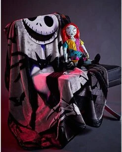 Jack And Sally Reversible Fleece Blanket - The Nightmare Before Christ 7 Jack And Sally Reversible Fleece Blanket - The Nightmare Before Christ -Online Halloween Costumes 01414473 d