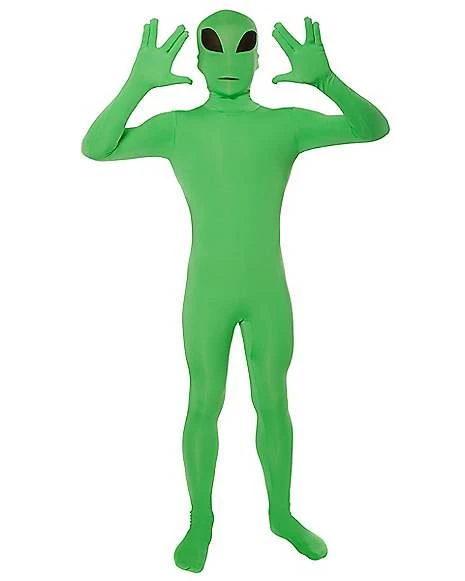 Kids Green Alien Skin Suit Costume 3 Kids Green Alien Skin Suit Costume - Image 3