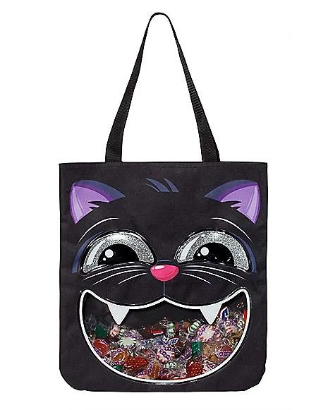 Black Cat Candy Tote Bag 1 Black Cat Candy Tote Bag