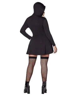 Black Hooded Dress -Online Halloween Costumes 01431592 d