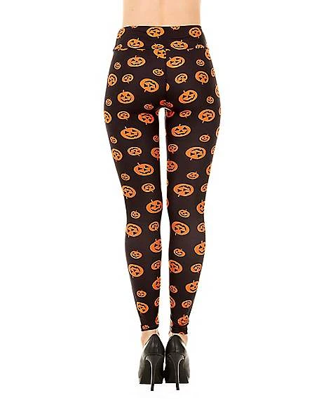 Plus Size Pumpkin Leggings 3 Plus Size Pumpkin Leggings - Image 3