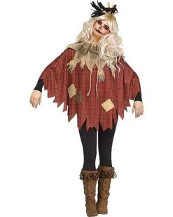 Plaid Scarecrow Poncho