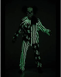 Kids Glow In The Dark Chaos Clown Costume 5 Kids Glow In The Dark Chaos Clown Costume -Online Halloween Costumes 01440726 c