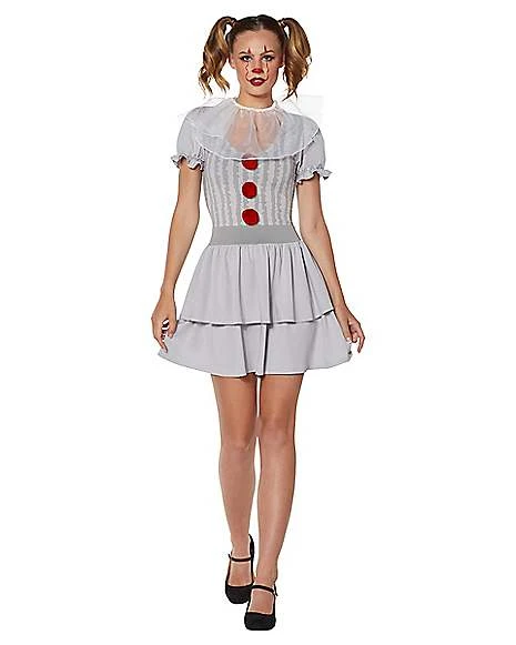 Adult Pennywise Dress Costume - It: Chapter Two 3 Adult Pennywise Dress Costume - It: Chapter Two - Image 3