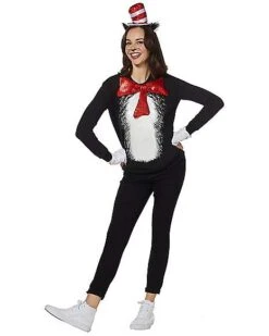Adult Cat In The Hat Costume Kit - Dr. Seuss -Online Halloween Costumes 01443654 c