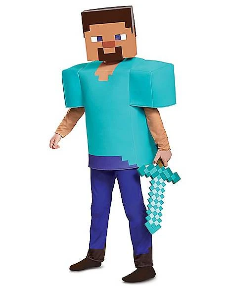 Kids Steve Costume Deluxe - Minecraft 4 Kids Steve Costume Deluxe - Minecraft - Image 4