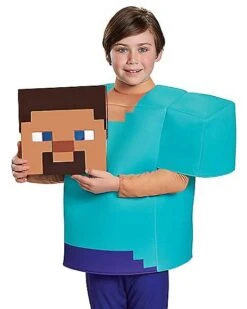 Kids Steve Costume Deluxe - Minecraft 9 Kids Steve Costume Deluxe - Minecraft -Online Halloween Costumes 01448075 e