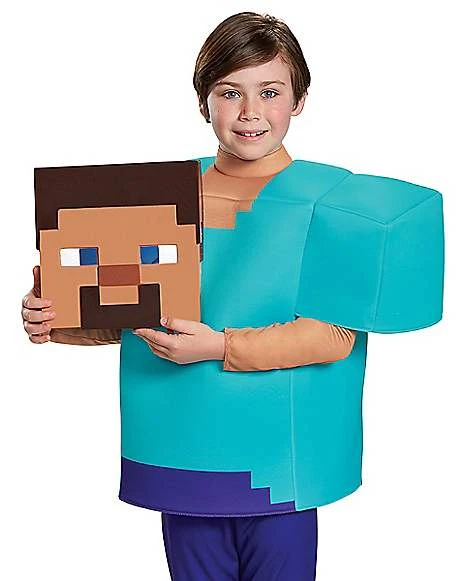 Kids Steve Costume Deluxe - Minecraft 5 Kids Steve Costume Deluxe - Minecraft - Image 5
