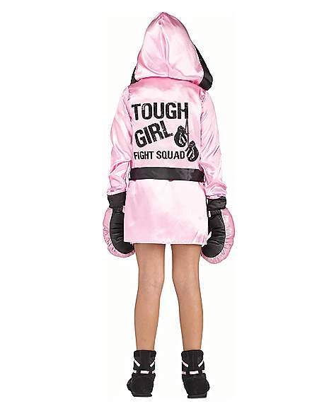 Kids Tough Girl Boxer Costume 2 Kids Tough Girl Boxer Costume - Image 2