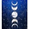 Tarot Moonphase Fleece Blanket