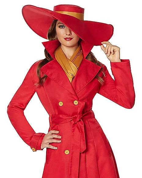 Adult Carmen Sandiego Costume 3 Adult Carmen Sandiego Costume - Image 3