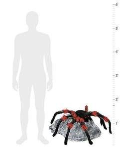 21 Inch LED Black Jumping Spider Animatronic 16 21 Inch LED Black Jumping Spider Animatronic -Online Halloween Costumes 01463447 b