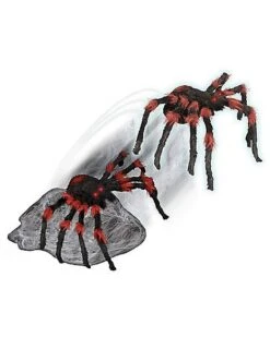 21 Inch LED Red And Black Jumping Spider Animatronic 8 21 Inch LED Red And Black Jumping Spider Animatronic -Online Halloween Costumes 01463447 c 1