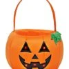 Light-Up Pumpkin Plush Treat Bucket