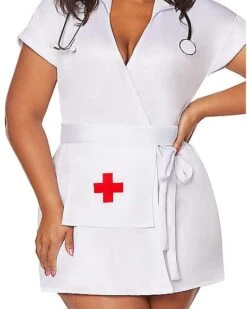 Adult Classic Nurse Plus Size Costume -Online Halloween Costumes 01466911 c