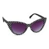 Black And White '50s Polka Dot Sunglasses